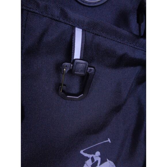 Beverly Hills Polo Club BHPC Backpack Black‎ With Gray Logo Cushioned Straps - Picture 6 of 11